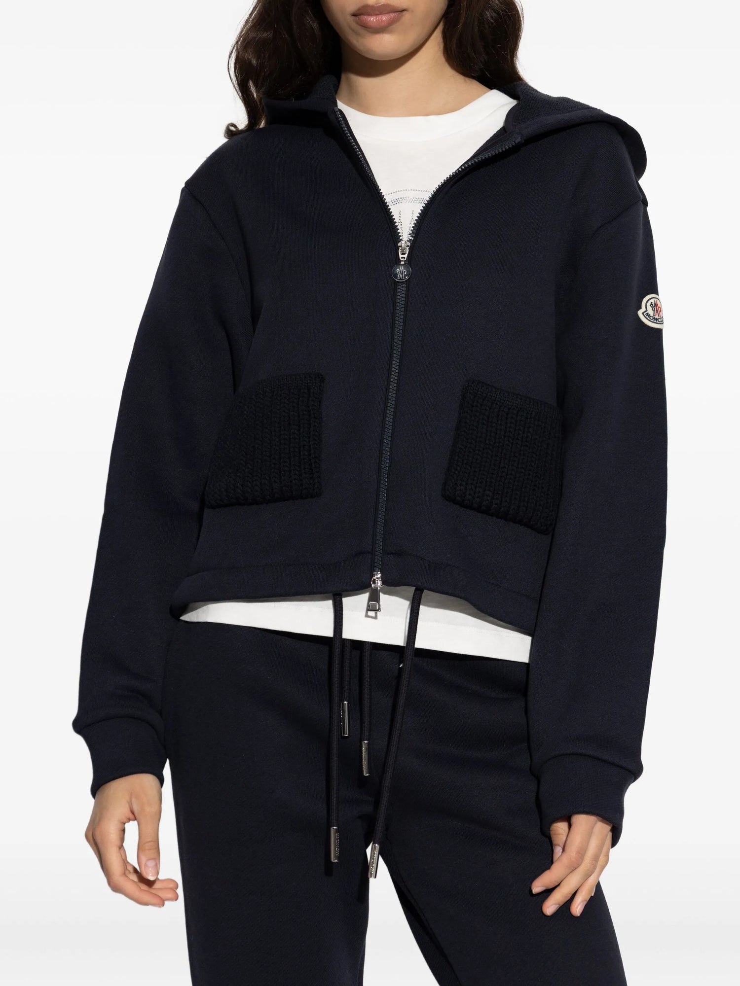 Moncler hoodie à poche en maille