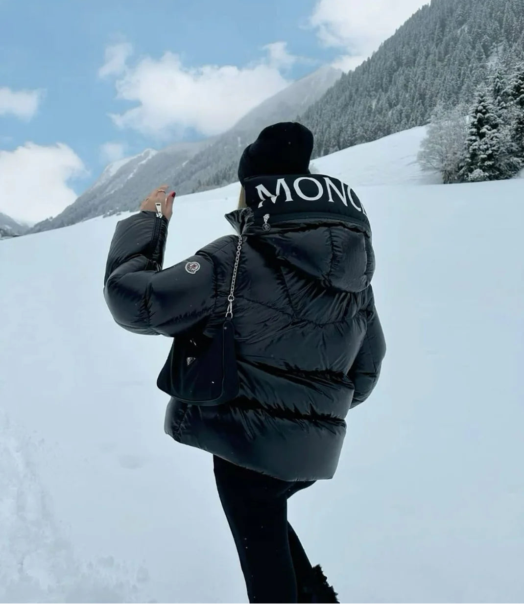 Doudoune à Capuche Moncler Huppe